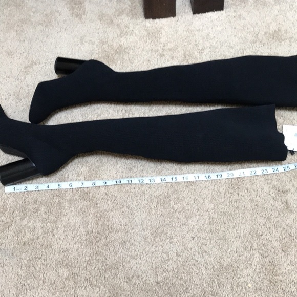 NWT! BERSHKA stretch fabric over the knee boots - Picture 5 of 12